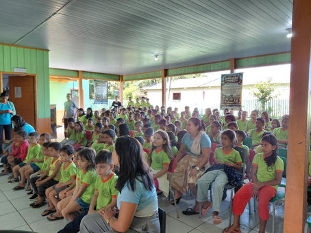 Educação ambiental chega à Escola Praxedes Brandão em Marechal Thaumaturgo