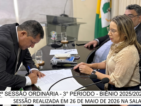 Sessão Extraordinária - Câmara de Senador Guiomard empossa suplente Antonio Leildo Oliveira da Silva em sessão extraordinária