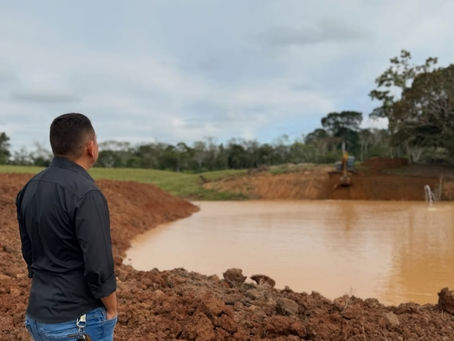 Prefeito Jerry Correia acompanha construção de tanques e açudes para fortalecer a produção rural