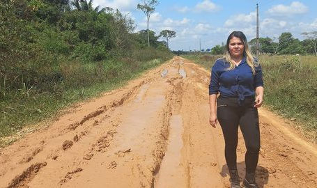 Vereadora cobra ação da Secretaria Municipal de Infraestrutura em ramais de Capixaba
