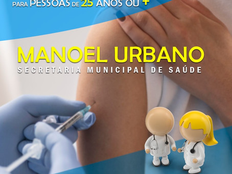 Vacinação contra a covid-9 para as pessoas de 25 anos ou +
