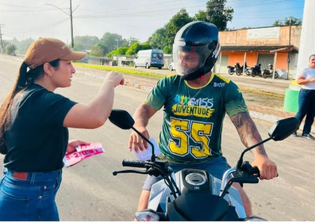 Rodrigues Alves realiza blitz educativa no Dia Mundial de Combate ao Trabalho Infantil