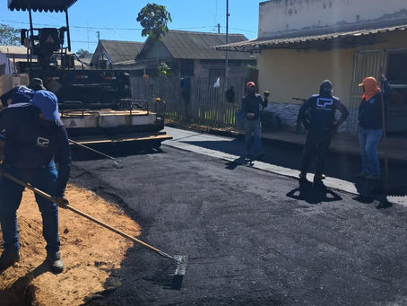 Prefeitura inicia pavimentação asfáltica na rua Gaivota, em Sena Madureira