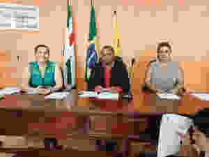 Vereadora Janaína Furtado, Vereador José Gomes "Raquel" e vereadora Neirimar Lima