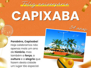 Parabéns, Capixaba, pelos seus 34 anos!
