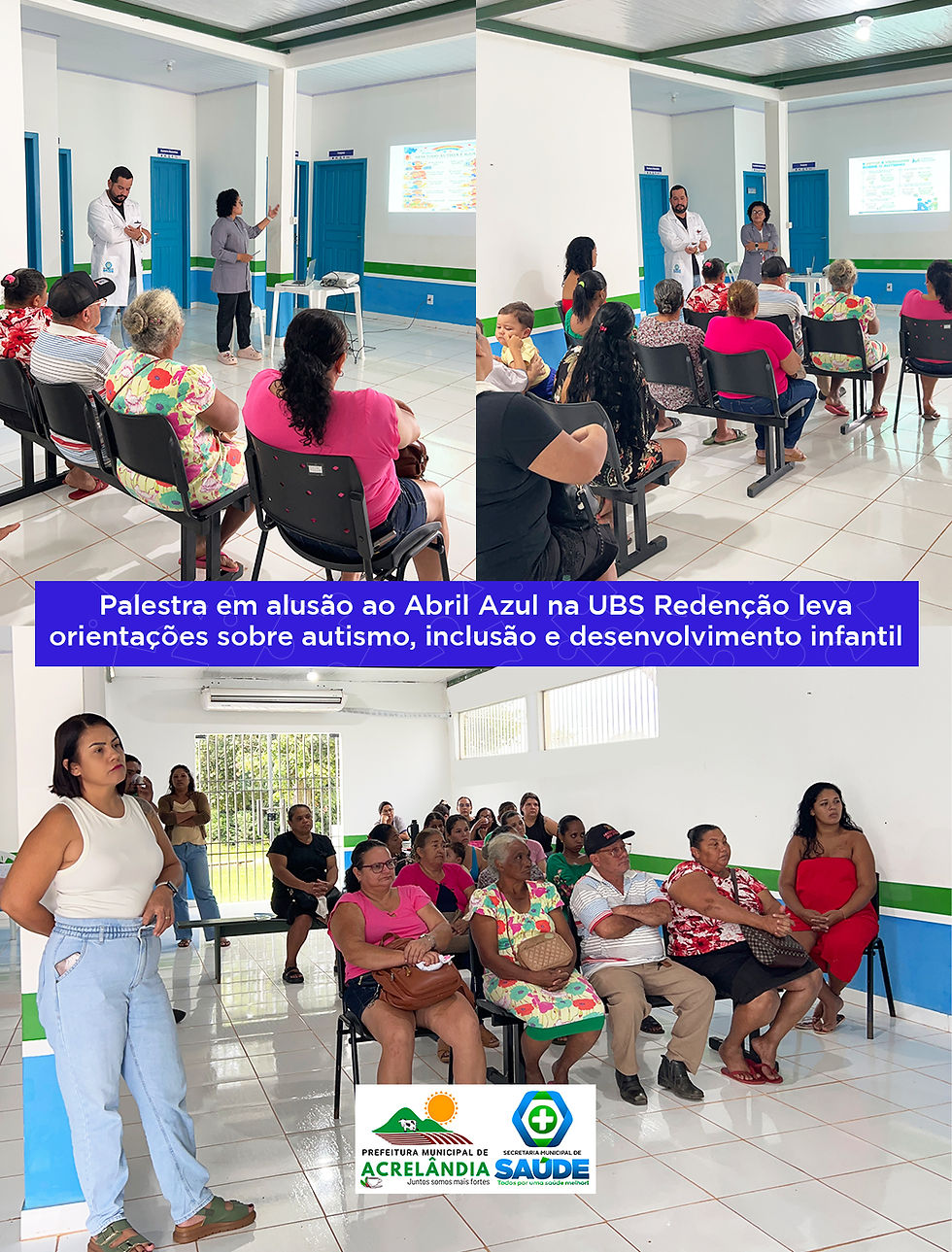 Equipe da UBS Redenção promove palestra sobre conscientização e cuidados no Transtorno do Espectro Autista (TEA)