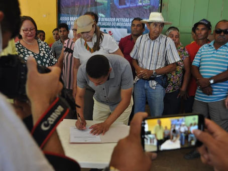 Prefeito assina ordem de serviço para ampliação do Mercado Municipal Benedito Batista de Araújo