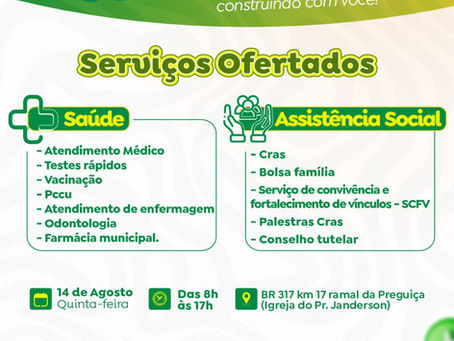 Prefeitura de Assis Brasil leva serviços de saúde e assistência social para a comunidade do km 17