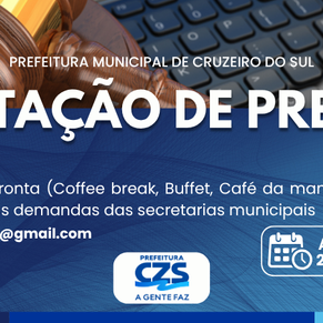Cotação de Preço - Aviso de Cotação de Preço