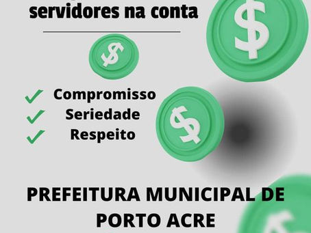 Tá na conta servidor! Pagamento de outubro de 2022