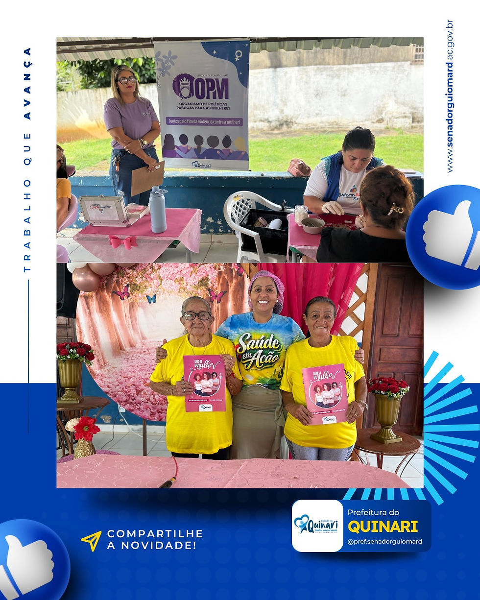 Com serviços de estética e saúde, Assistência Social celebra o Mês da Mulher no Centro do Idoso