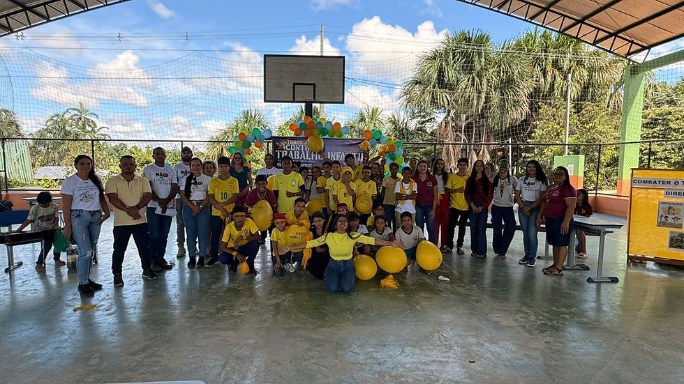 Prefeitura de Marechal Thaumaturgo, realiza ações de conscientização em zona rural na Vila Restauração com atividades em alusão ao Dia Mundial de Combate ao Trabalho Infantil, celebrado em 12 de junho