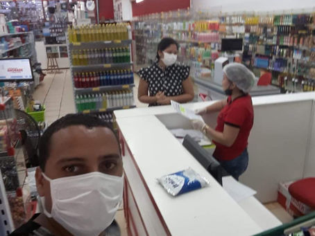 Trabalho de fiscalização e orientação sobre prevenção ao covid-19 continua em Porto Acre