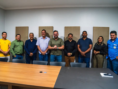 Vereadores de Porto Acre realizam visita institucional ao gabinete do senador Allan Rick