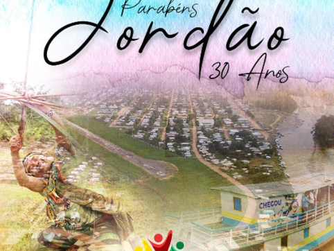 Parabéns Jordão, 30 anos de emancipação política e administrativa