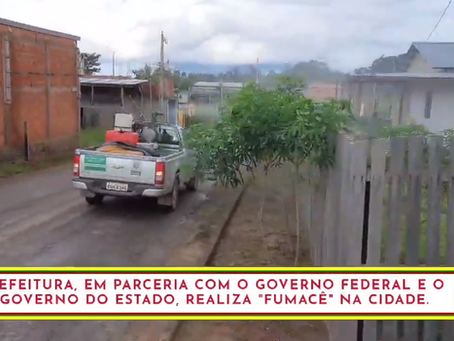 Saúde Pública: Prefeitura combate a dengue com uso do carro fumacê em medida emergencial