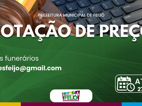 Aviso cotação de preço