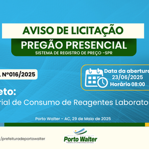 PP SRP 016/2025 - Aviso de Licitação