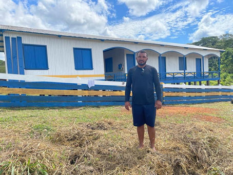 Prefeito Naudo Ribeiro visita escolas em reconstrução nas comunidades do rio Munru