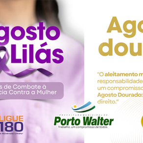 Agosto Lilás e Agosto Dourado: Um Mês de Cuidado, Proteção e Conscientização