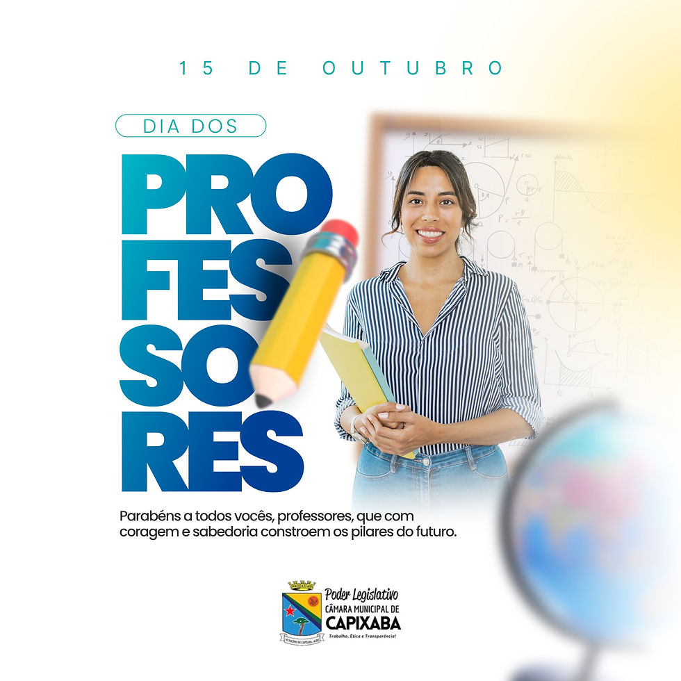 15 de outubro: Dia Dos Professores!