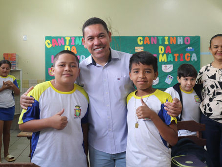 Prefeito Jerry Correia visita Escola Maria Ferreira e ouve demandas da comunidade escolar