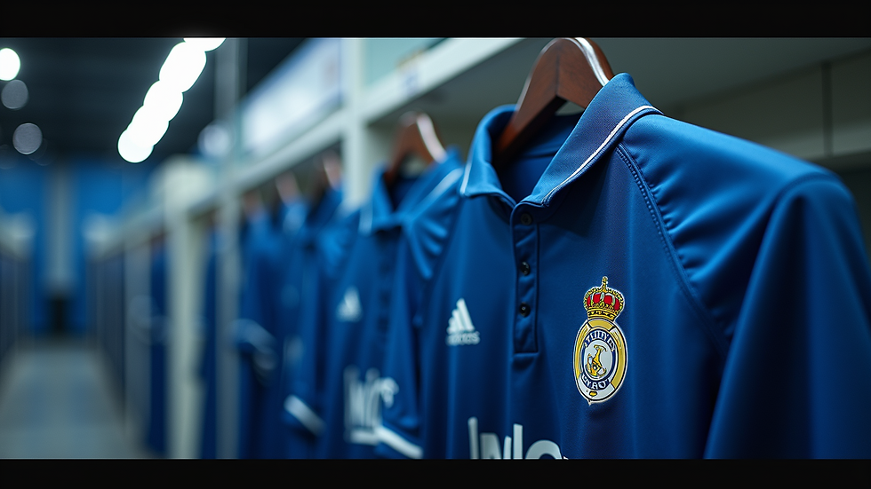 High angle view of FC Porto's away jersey hanging