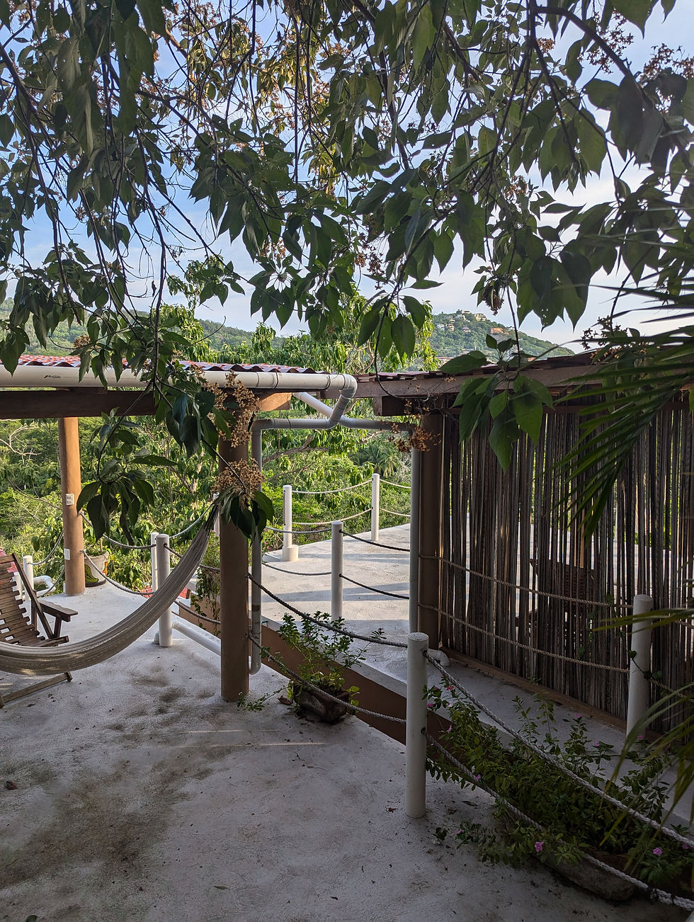 Steel roofs with downspout