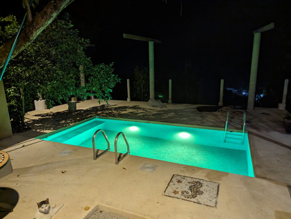 Lower pool night time
