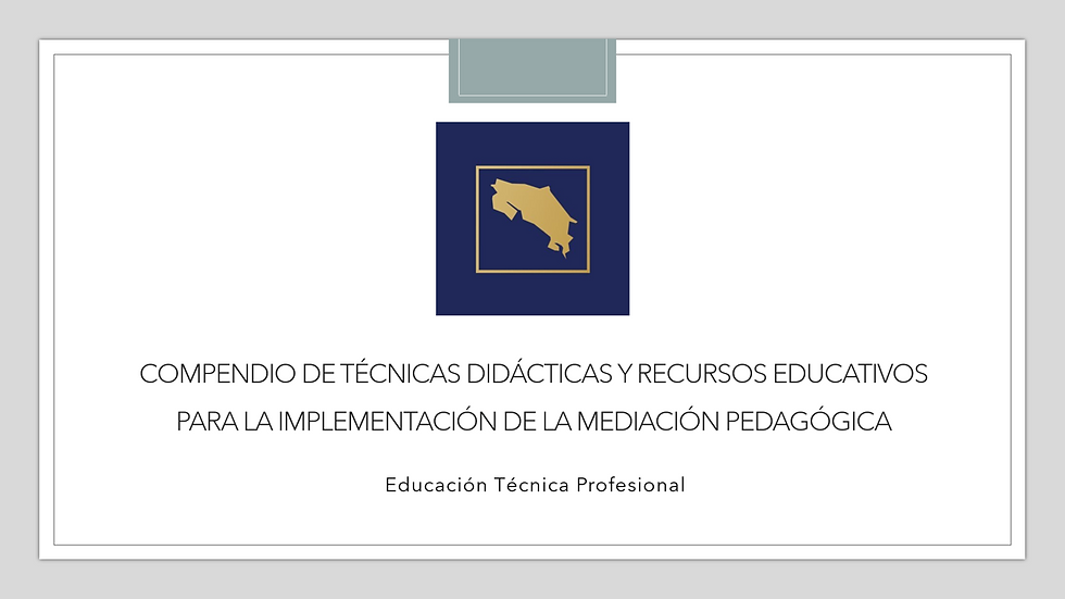 Compendio de técnicas didácticas y recursos educativos para la implementación de la mediación pedagó