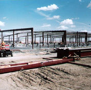 Avenal State Prison steel buildings built by Shoemate Buildings Inc