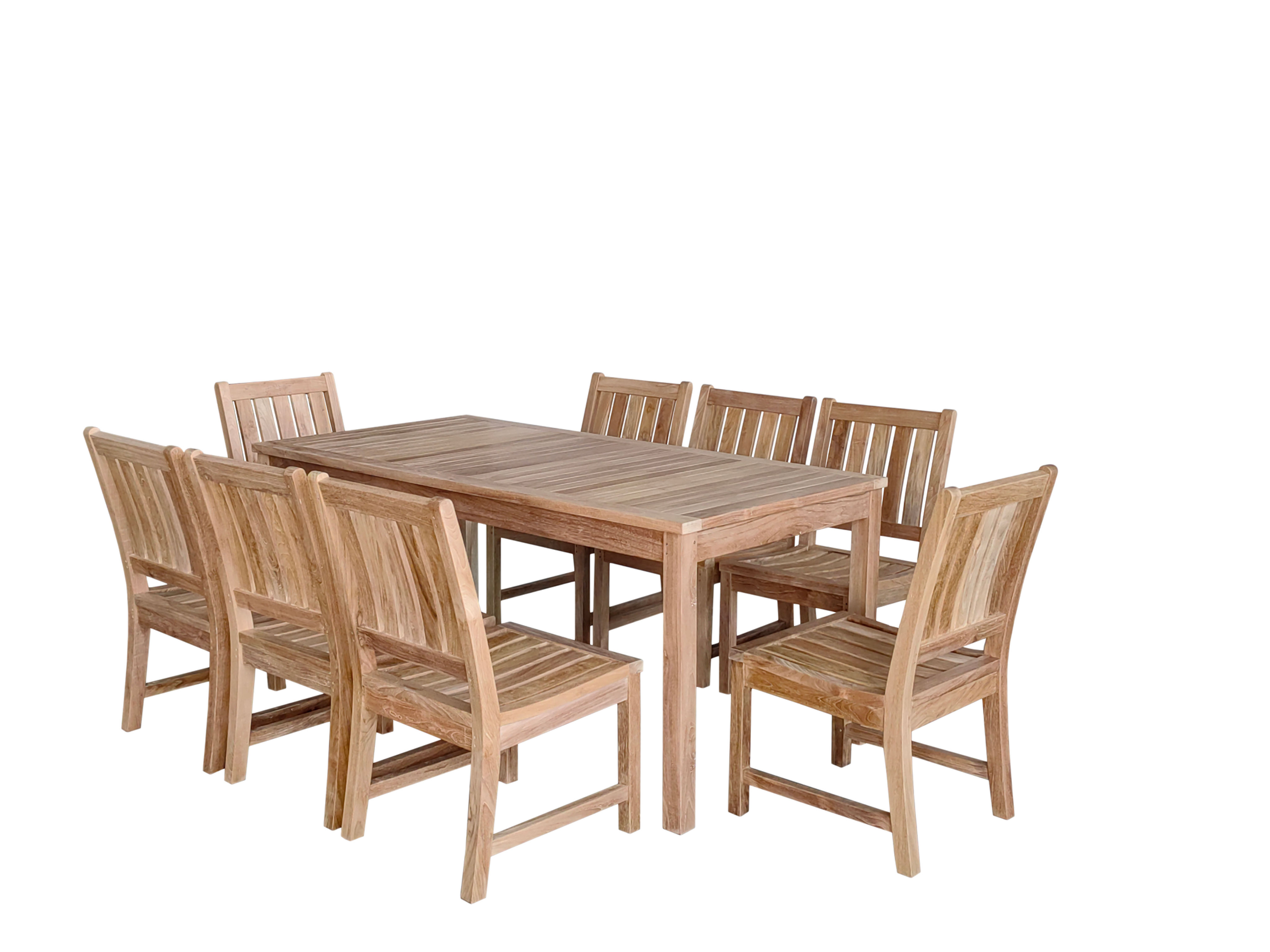 8 SEAT SOLANA TEAK DINING SET - I