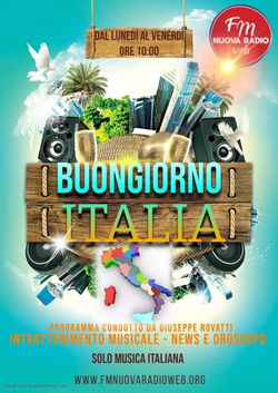FM NUOVA RADIO WEB - BUONGIORNO ITALIA - DAL LUNEDÌ AL VENERDÌ - ORE 10:00 - CON GIUSEPPE ROVATTI