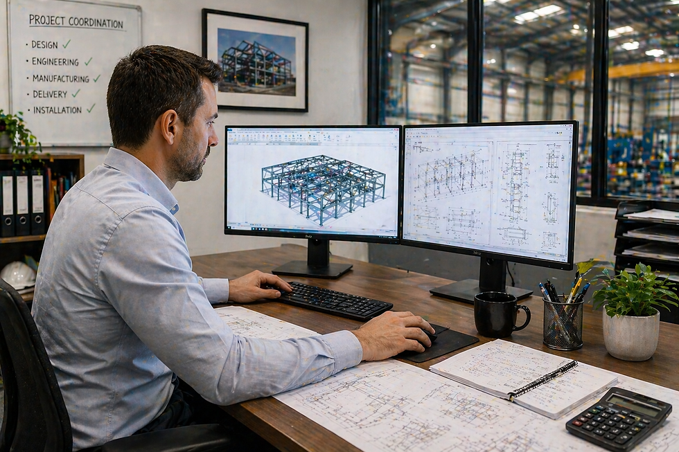 Engineer designing reliable steel framing for owner builders.