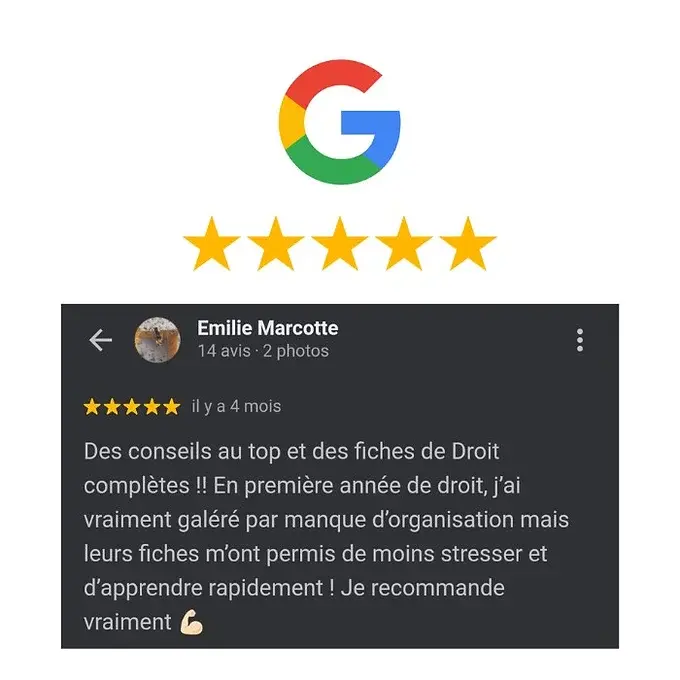 Miniature : avis fiches droit penal general