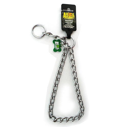 Collar entrenamiento de acero talla L