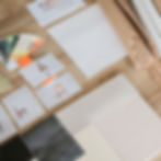 layout of plans, color swatches, images