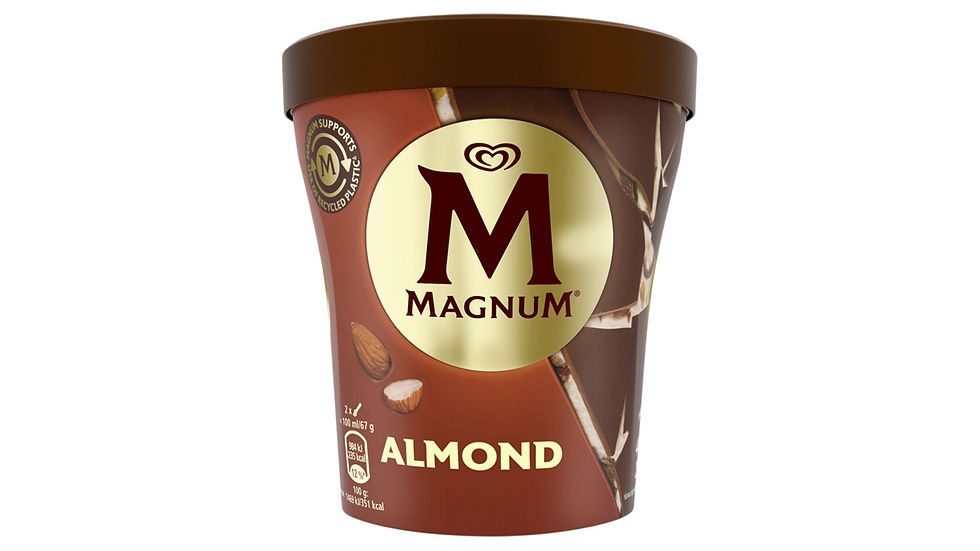 Magnum Poharas Mandula Jégkrém 440 ml