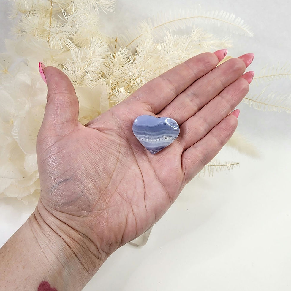 Thumbnail: Blue Lace Agate • Heart #2
