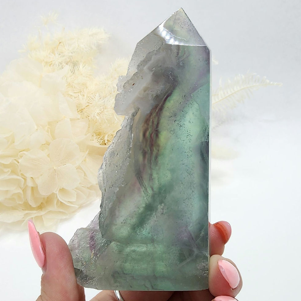 Thumbnail: Fluorite • Semi Polished Tower #3