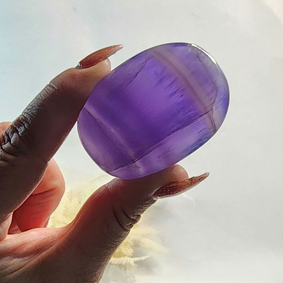 Thumbnail: Fluorite • Palm Stone #1
