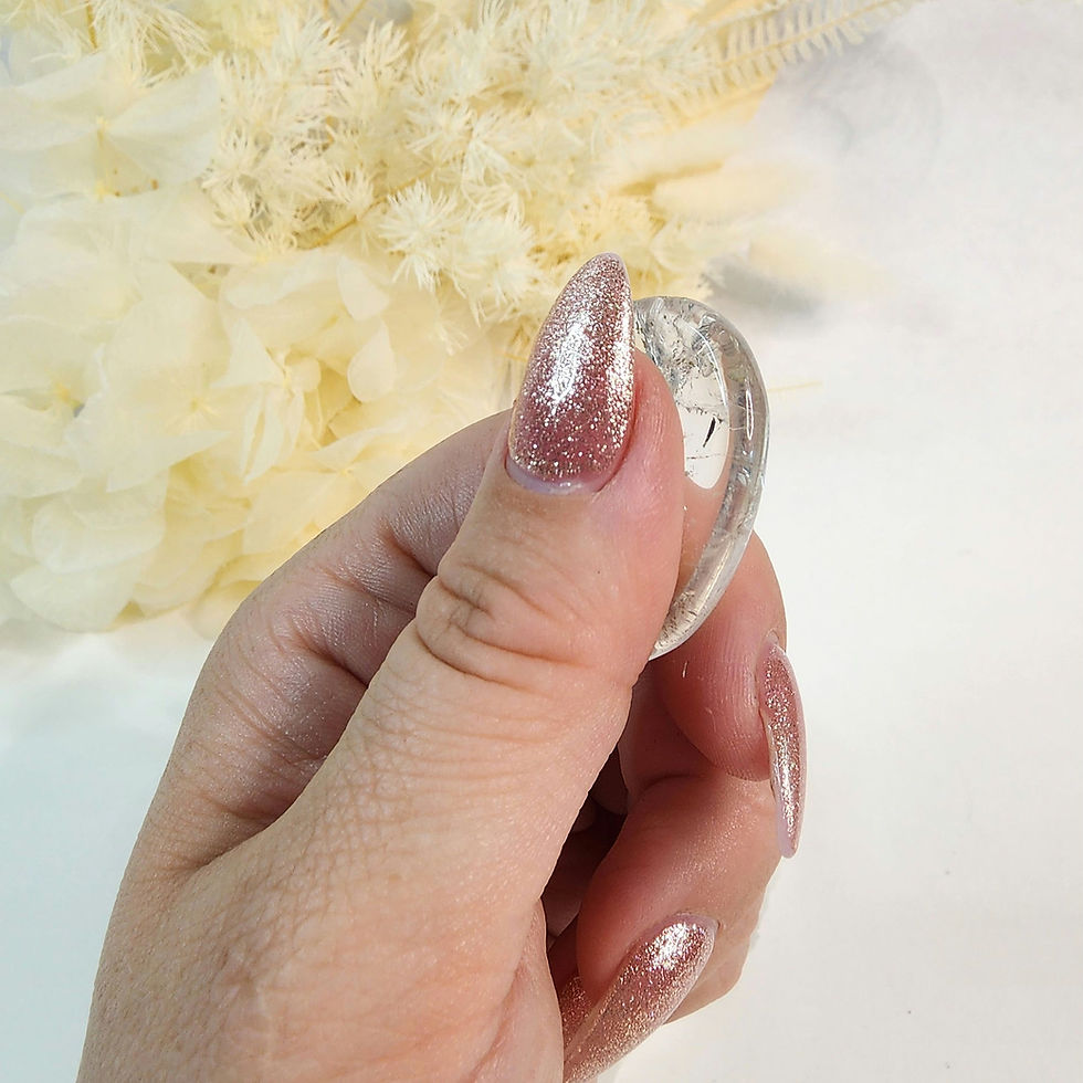 Thumbnail: Clear Quartz • Worry Stone - Small High Grade
