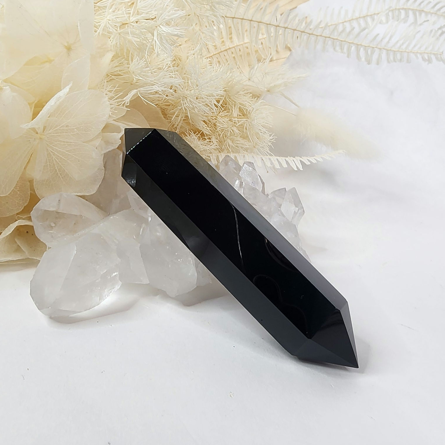 Obsidian • Double Terminated Point #4