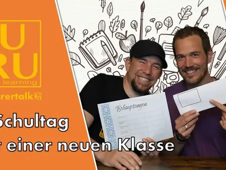 Erster Schultag mit einer neuen Klasse