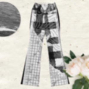 Patterned Elephant Flare leggings