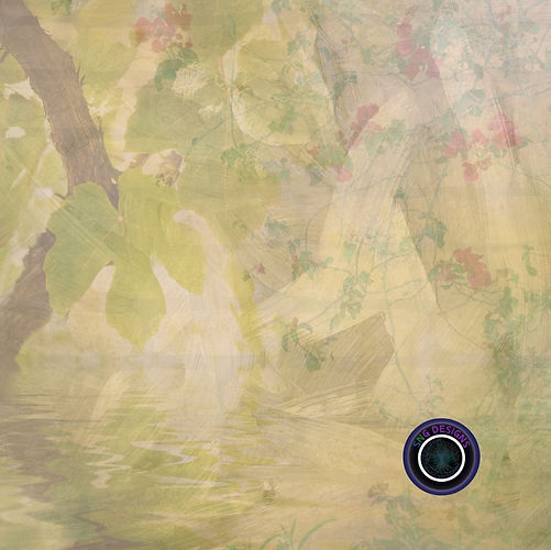 faded sight flower scene design