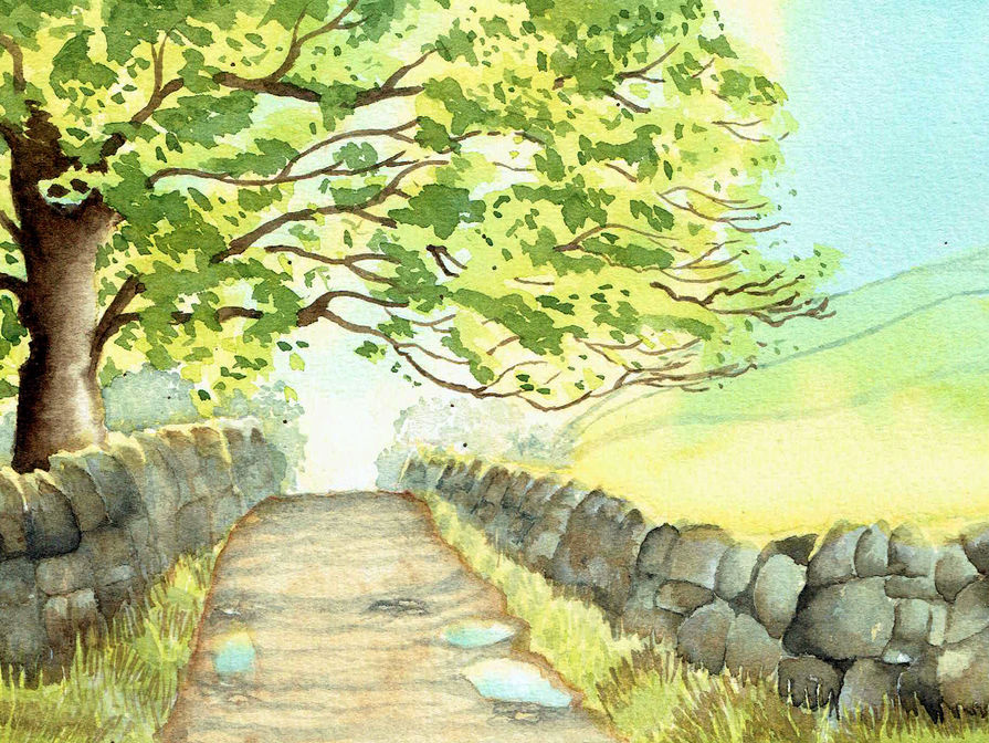 Summer Trees Original Watercolour