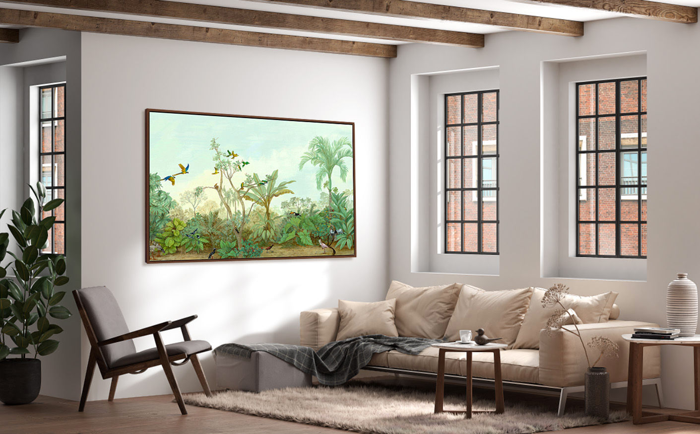 Quadro Fine Art Série "Pássaros" Horizontal