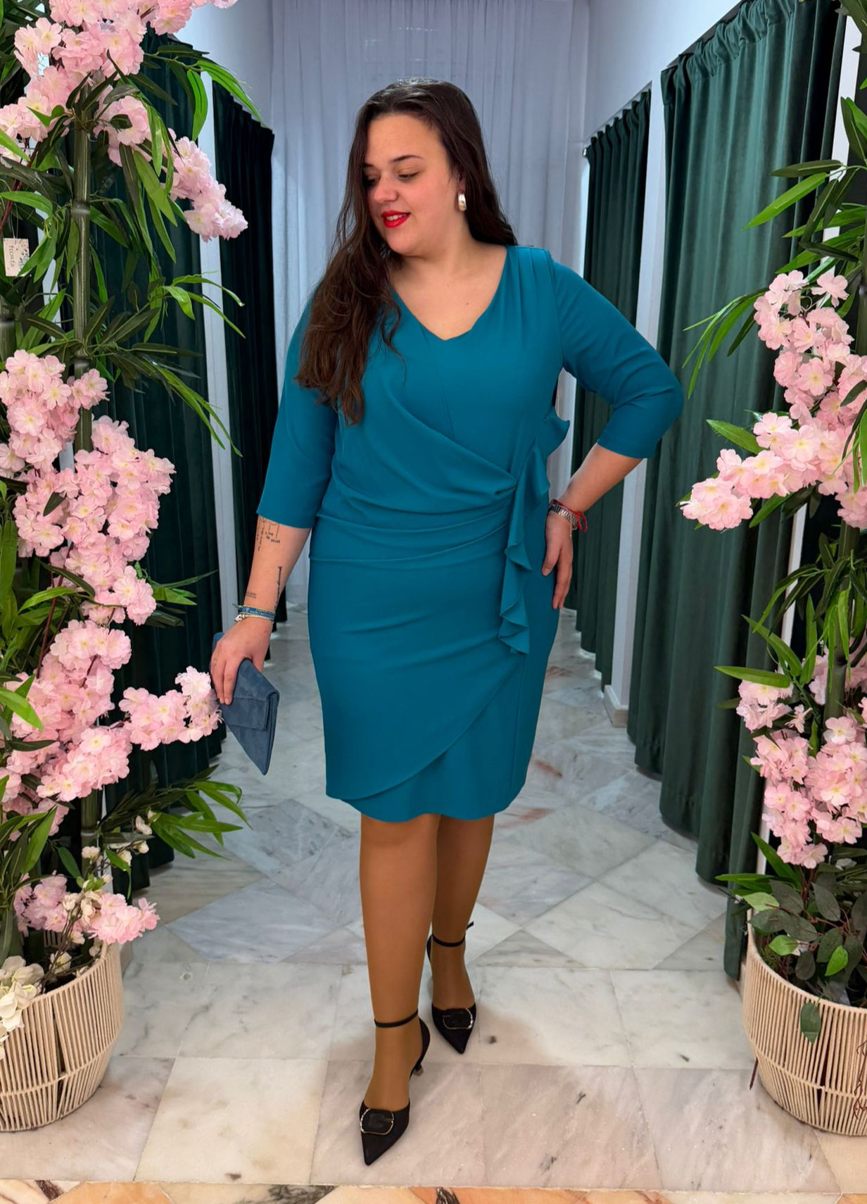 Vestido Carmen Volante 