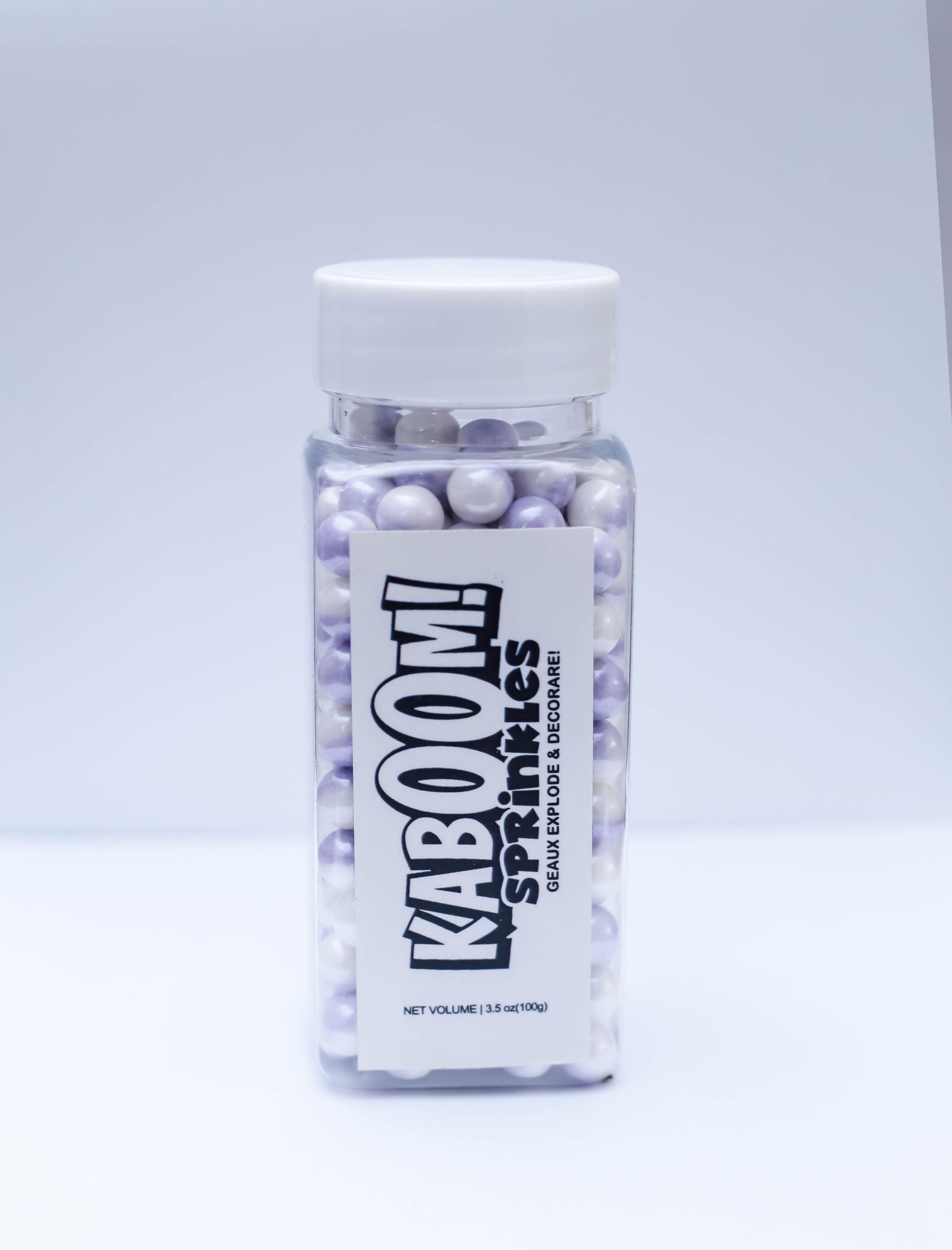 Purple/White Union Pearl Ball (8mm)